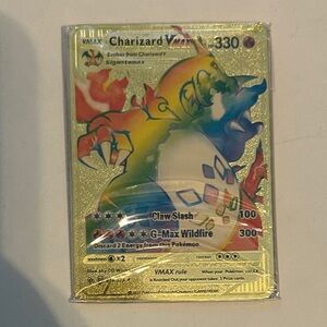 New in packaging Metal Charizard VMAX Pokémon Card